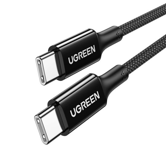 Ugreen USB-C - USB-C US557 Kábel - 1m 5A 100W - Fekete