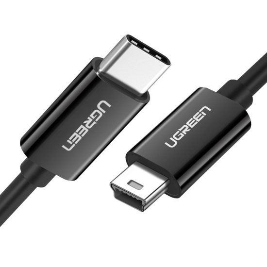 Ugreen USB-C - Mini USB US242 Kábel - 1m 2A - Fekete