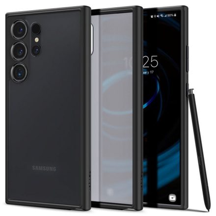 Samsung Galaxy S24 Ultra Tok - Spigen Ultra Hybrid - Átlátszó-Fekete