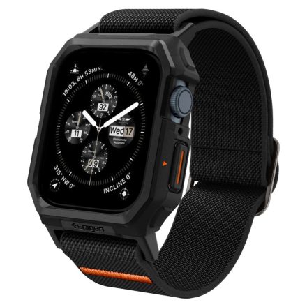 Apple Watch 45mm Tok és Szíj - Spigen Lite Fit Pro - Fekete