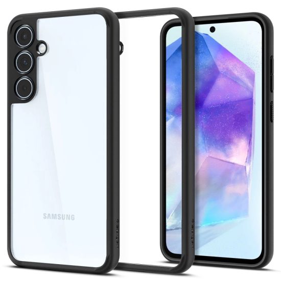 Samsung Galaxy A55 5G Tok - Spigen Ultra Hybrid - Fekete