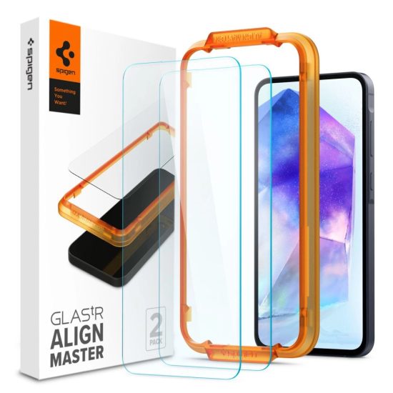 Samsung Galaxy A55 Kijelzővédő Üvegfólia - Spigen Glas.tR AlignMaster x 2 db