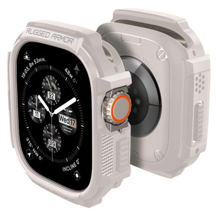 Apple Watch Ultra (49 mm) Tok - Spigen Rugged Armor - Bézs