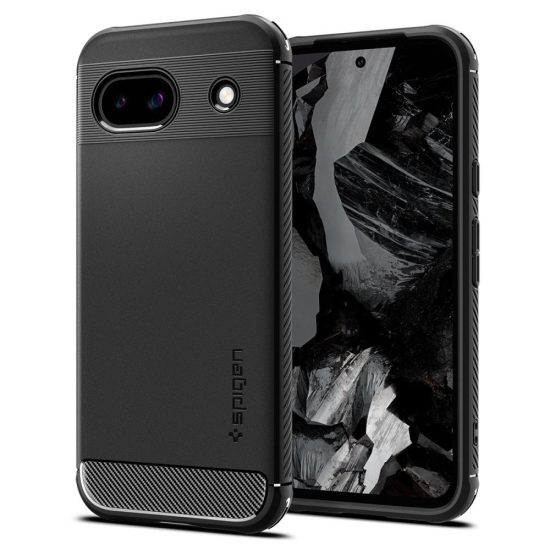 Google Pixel 8A Tok - Spigen Rugged Armor - Fekete