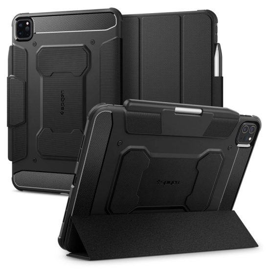 iPad Pro 11" (2024) Tok - Spigen Rugged Armor Pro - Fekete