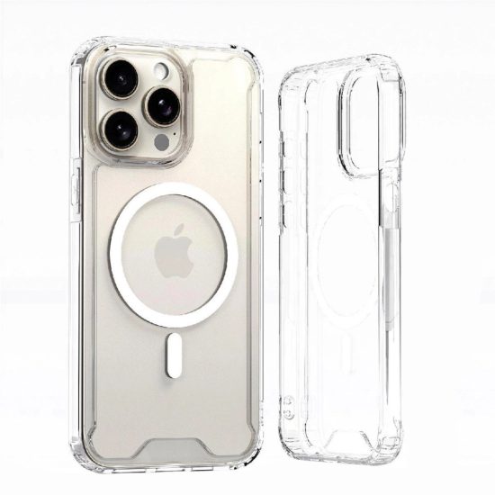 iPhone 16 Tok - Clear Corner Case MagSafe - Átlátszó