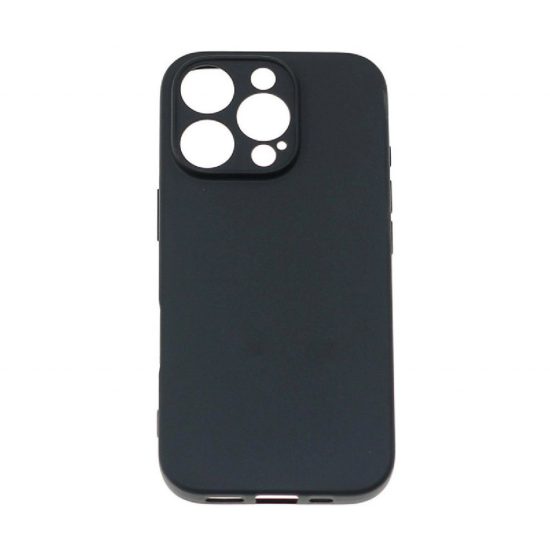 iPhone 16 Pro Tok - Soft Case - Fekete