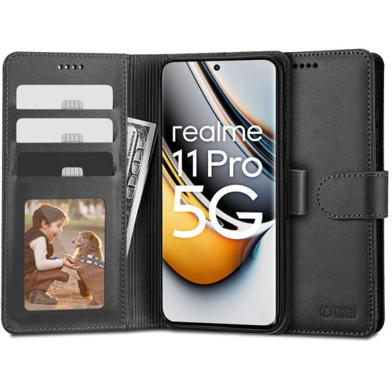 Realme 11 Pro 5G / 11 Pro+ 5G Tok - Tech-Protect Wallet - Fekete