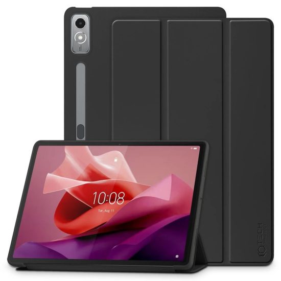 Lenovo Tab P12 12.7" TB-370 Tok - Tech-Protect SmartCase - Fekete