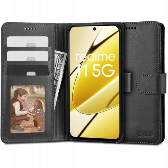 Realme 11 5G Tok - Tech-Protect Wallet - Fekete