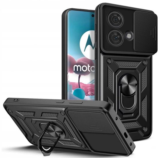 Motorola Edge 40 Neo Tok - Tech-Protect CamShield Pro - Fekete