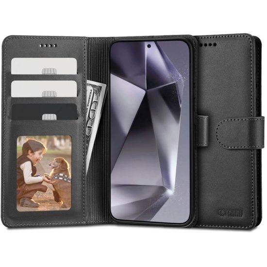 Samsung Galaxy S24 Tok - Tech-Protect Wallet - Fekete