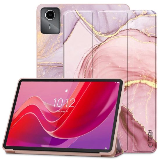 Lenovo Tab M11 11" TB-330 Tok - Tech-Protect SmartCase - Pink Márvány