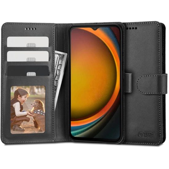 Samsung Galaxy XCover 7 Tok - Tech-Protect Wallet - Fekete