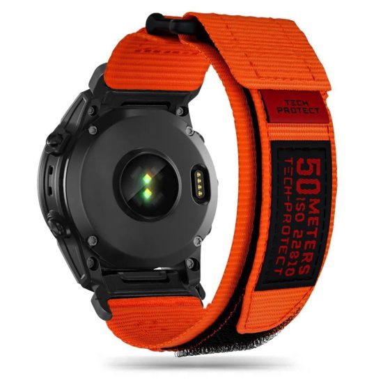 Garmin Fenix ​​3 / 5X / 3HR / 5X Plus / 6X / 6X Pro / 7X Szíj - Tech-Protect Scout Pro - Narancs