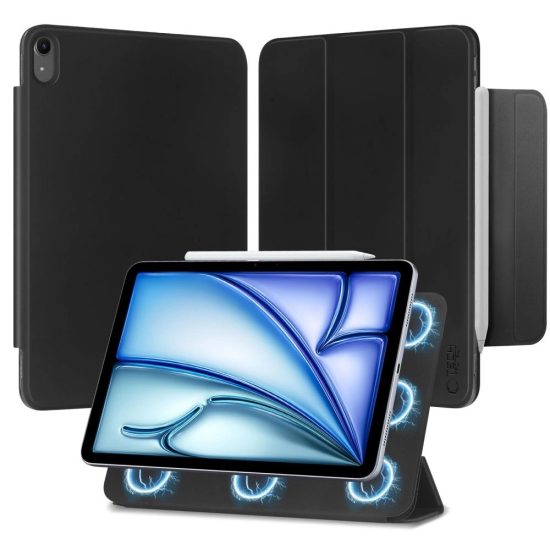 iPad Air 10.9" (2020-2022) / 11" (2024) Tok Tech-Protect SmartCase Magnetic - Fekete