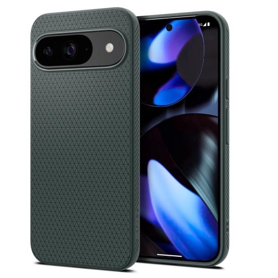 Google Pixel 9 / 9 Pro Tok - Spigen Liquid Air - Zöld