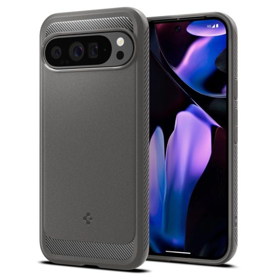 Google Pixel 9 Pro XL Tok - Spigen Rugged Armor - Szürke