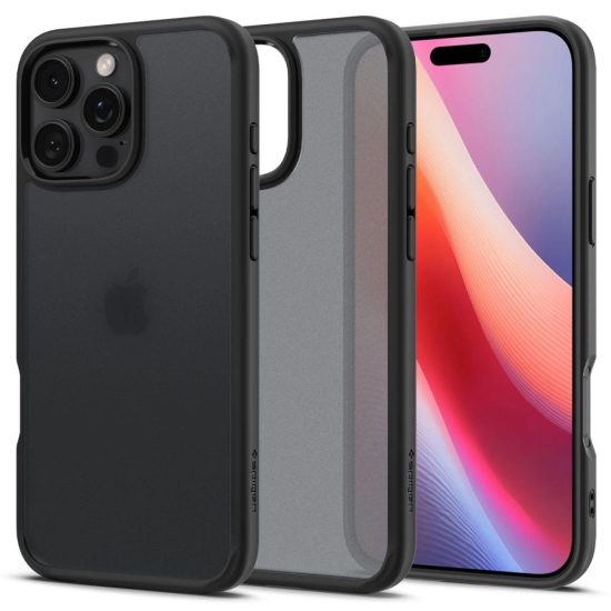 iPhone 16 Pro Tok - Spigen Ultra Hybrid - Matt Fekete