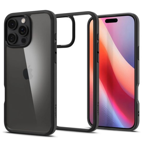 iPhone 16 Pro Tok - Spigen Ultra Hybrid - Fekete