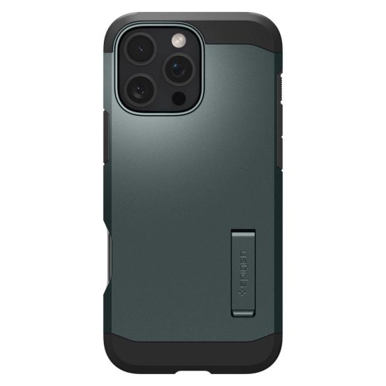 iPhone 16 Pro Tok - Spigen Tough Armor MagFit - Zöld