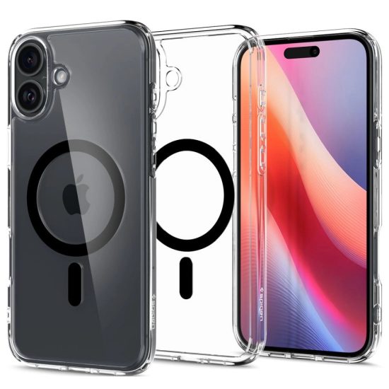 iPhone 16 Plus Tok - Spigen Ultra Hybrid MagFit - Fekete