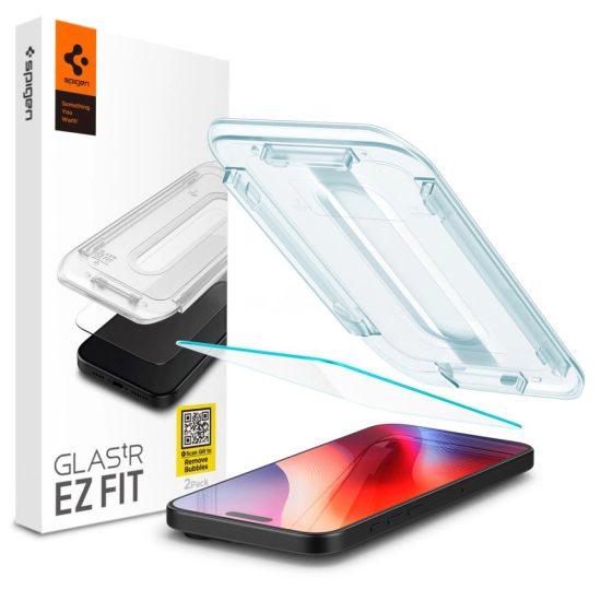 iPhone 16 Pro Max Kijelzővédő Üvegfólia - Spigen Glas.tR EZ Fit