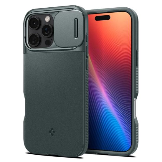 iPhone 16 Pro Max Tok - Spigen Optik Armor MagFit - Zöld