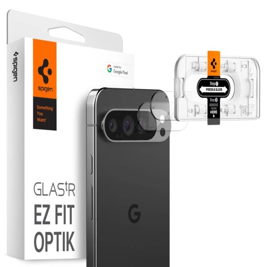 Google Pixel 9 Pro Kameravédő Üvegfólia - Spigen Glas.tR EZ Fit Optik - x 2 db