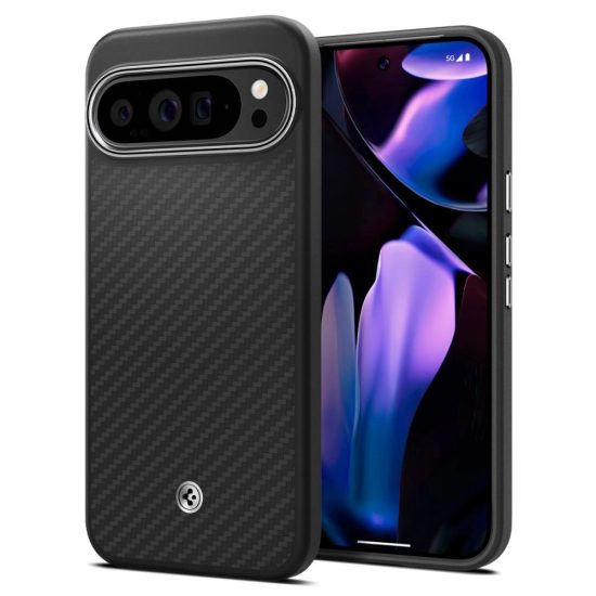 Google Pixel 9 Pro XL Tok - Spigen Enzo Aramid - Fekete