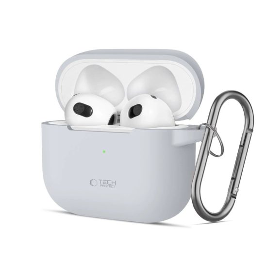 AirPods 3 Tok - Tech-Protect Silicone Hook - Szürke