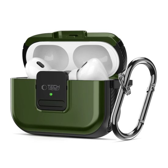 AirPods Pro 1 / 2 Tok - Tech-Protect Defender Hook MagSafe - Zöld