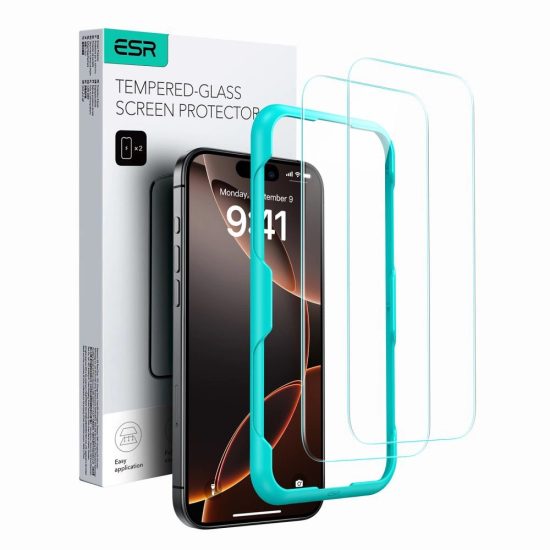 iPhone 16 Pro Max Kijelzővédő Üvegfólia - ESR Tempered Glass x 2 db