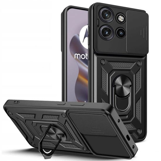 Motorola Edge 50 Neo Tok - Tech-Protect CamShield Pro - Fekete