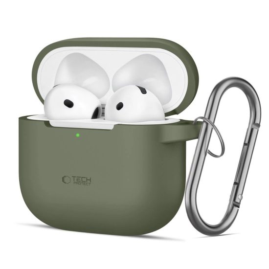 AirPods 4 Tok - Tech-Protect Silicone Hook - Zöld