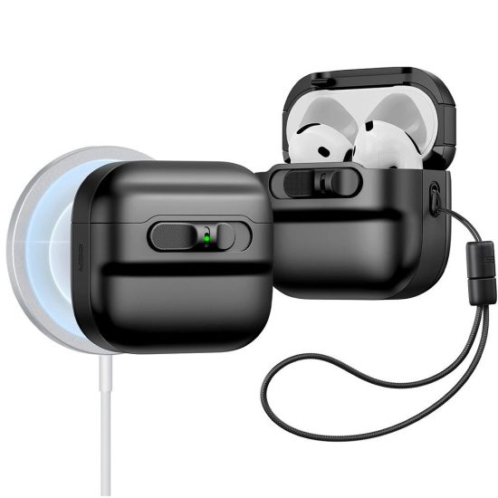 AirPods 4 Tok - ESR Pulse Halolock - Fekete