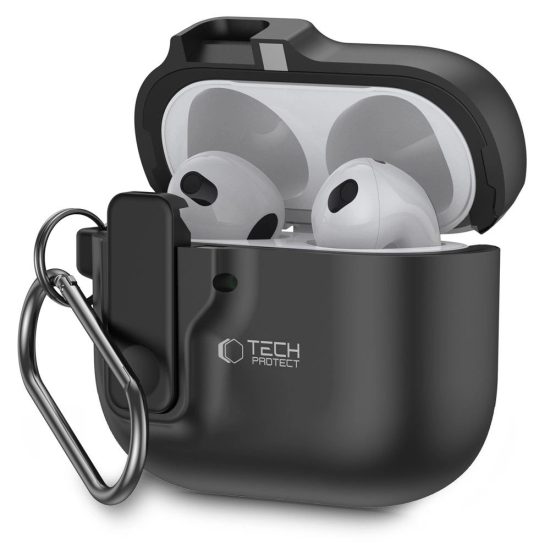 AirPods 4 Tok - Tech-Protect Slim Hook - Fekete