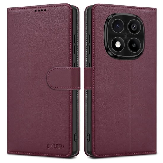 Xiaomi Redmi Note 14 Pro 5G / 14 Pro+ 5G / Poco X7 5G Tok - Tech-Protect Wallet - Burgundi