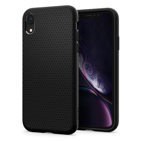 iPhone XR Tok - Spigen Liquid Air - Fekete