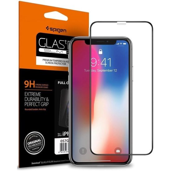 iPhone X / XS / 11 Pro Kijelzővédő Üvegfólia - Spigen Glas.tR Full Cover