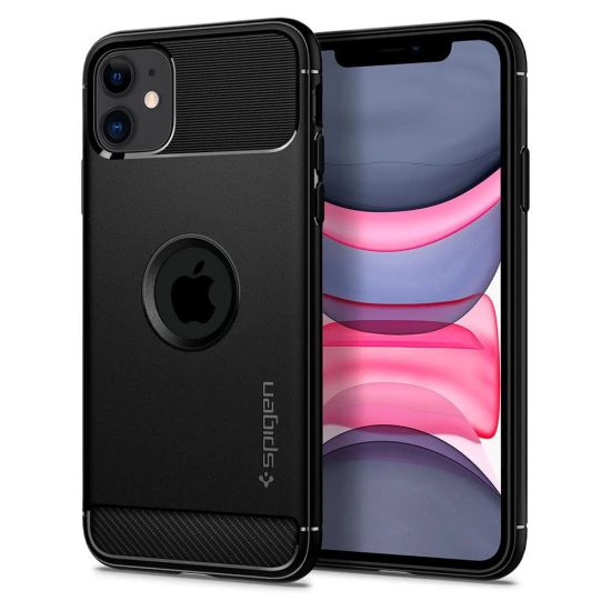 iPhone 11 Tok - Spigen Rugged Armor - Fekete