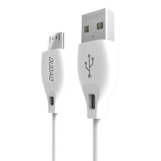 Dudao USB - micro USB Kábel - 1m 2.4A - Fehér