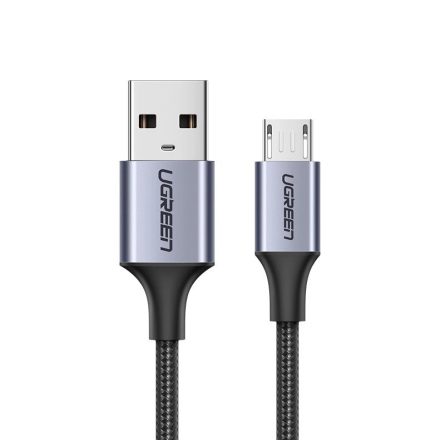 Ugreen USB - micro USB Kábel - 1m 2.4A - Szürke