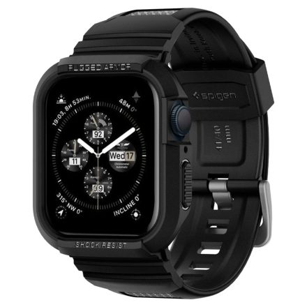 Apple Watch 40mm / 41mm Tok és Szíj - Spigen Rugged Armor Pro - Fekete