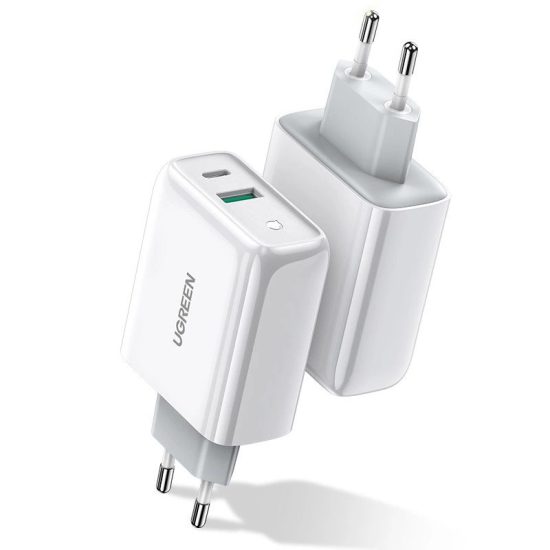 Ugreen CD170 Hálózati Töltő 36W - USB-C + USB-A - Fehér