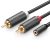 Ugreen AV102 Audio Kábel 3.5mm - 2x RCA - 0.25m - Fekete