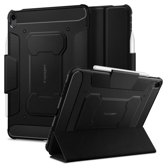 iPad Air 4 (2020) / 5 (2022) 10.9" Tok - Spigen Rugged Armor Pro - Fekete