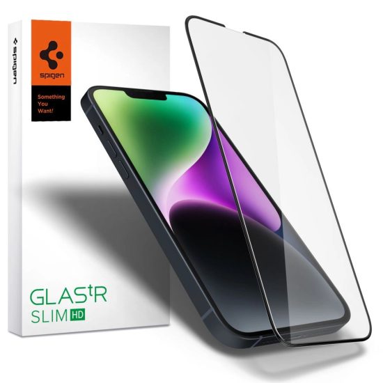 iPhone 13 / 13 Pro / 14 Kijelzővédő Üvegfólia - Spigen Glas.tR Full Cover