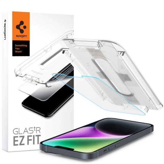 iPhone 13 / 13 Pro / 14 Kijelzővédő Üvegfólia - Spigen Glas.tR EZ Fit