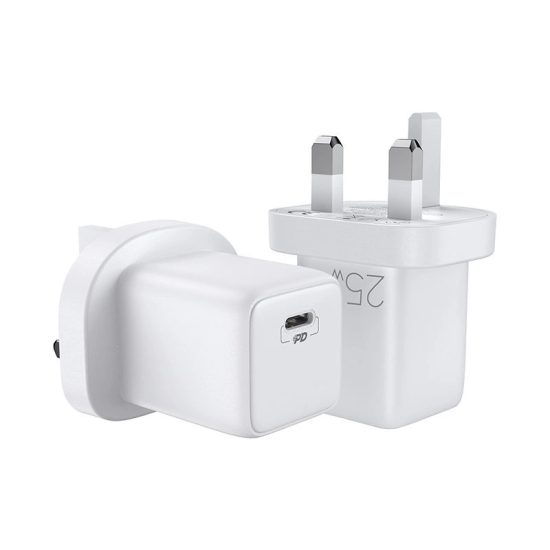 Joyroom Hálózati Töltő UK 25W - USB-C - Fehér